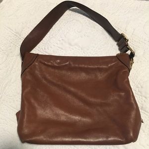 Authentic Marc Jacobs Cognac Leather Shoulder Bag